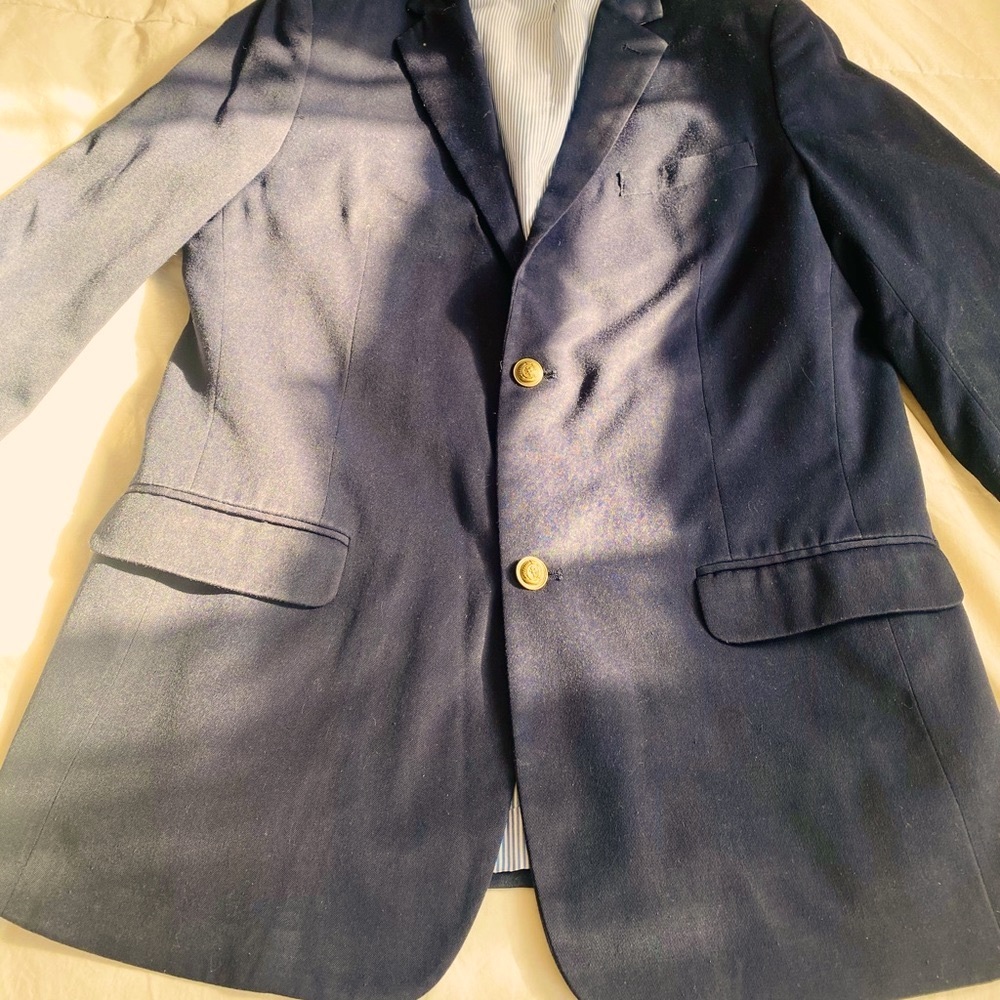 TOMMY HILFIGER BOYS BLAZER NAVY WITH GOOD BUTTONS